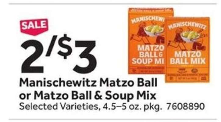 Manischewitz Matzo Ball or Matzo Ball & Soup Mix