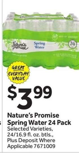 Nature's Promise Spring Water 24 Pack