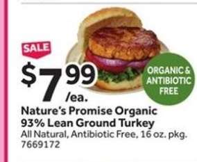 Nature’s Promise Organic 93% Lean Ground Turkey