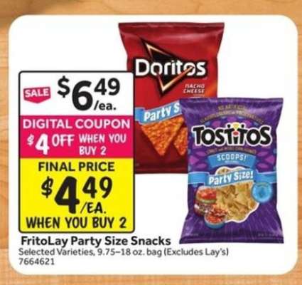 FritoLay Party Size Snacks