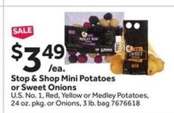 Stop & Shop Mini Potatoes or Sweet Onions
