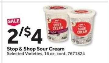Stop & Shop Sour Cream