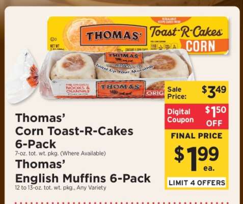 Thomas’ Corn Toast-R-Cakes 6-Pack