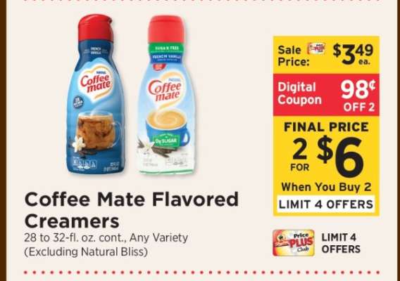 Coffee Mate Flavored Creamers