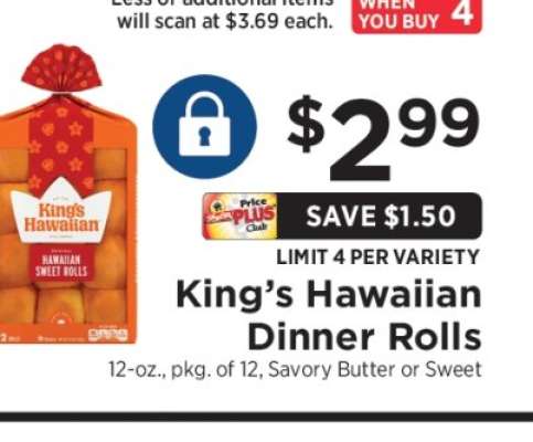 King's Hawaiian Dinner Rolls