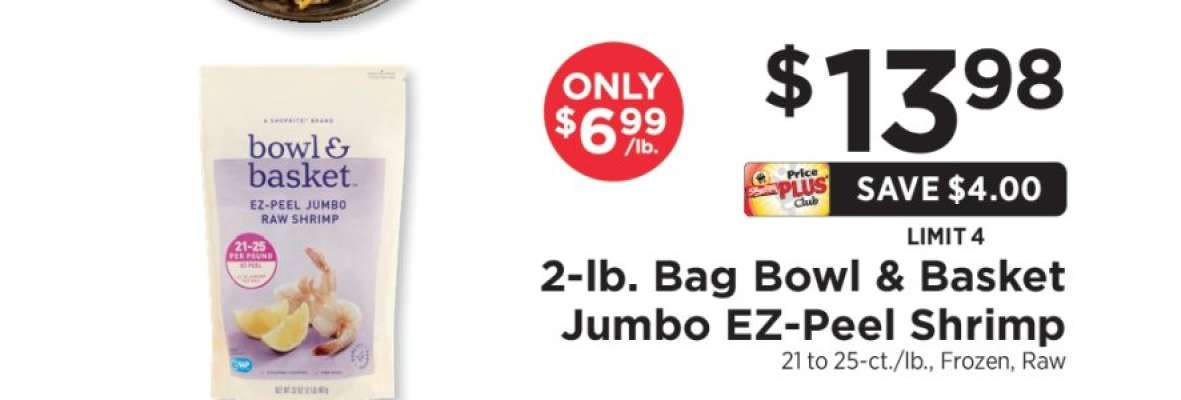 Bowl & Basket Jumbo EZ-Peel Shrimp