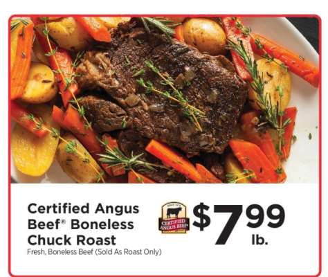 Certified Angus Beef Boneless Chuck Roast
