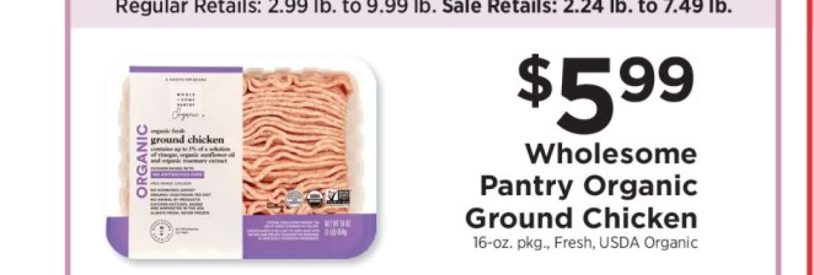 Wholesome Pantry Organic Ground Chicken