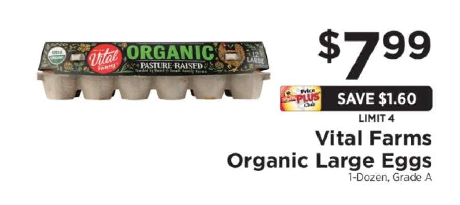 Vital Farms Organic Large Eggs