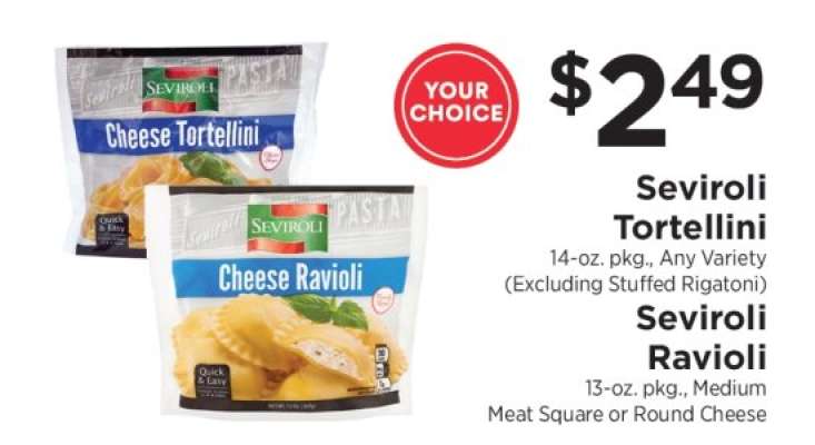 Seviroli Tortellini or Ravioli