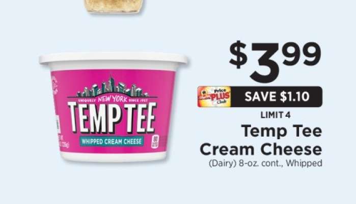 Temp Tee Cream Cheese