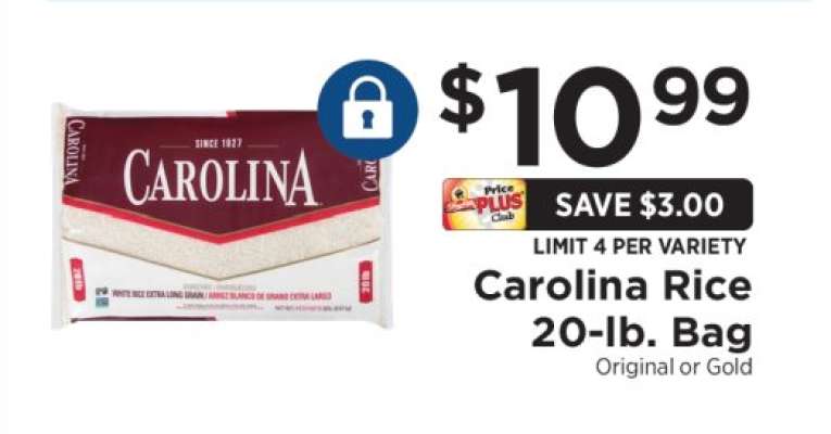 Carolina Rice 20-lb. Bag