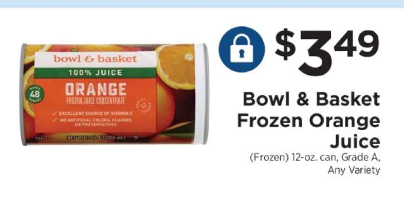 Bowl & Basket Frozen Orange Juice