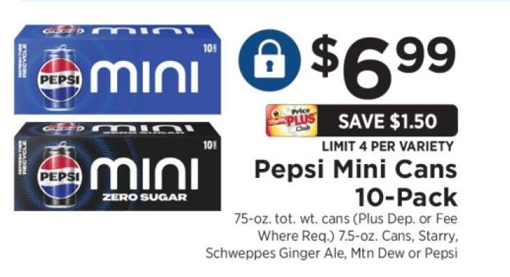 Pepsi Mini Cans 10-Pack