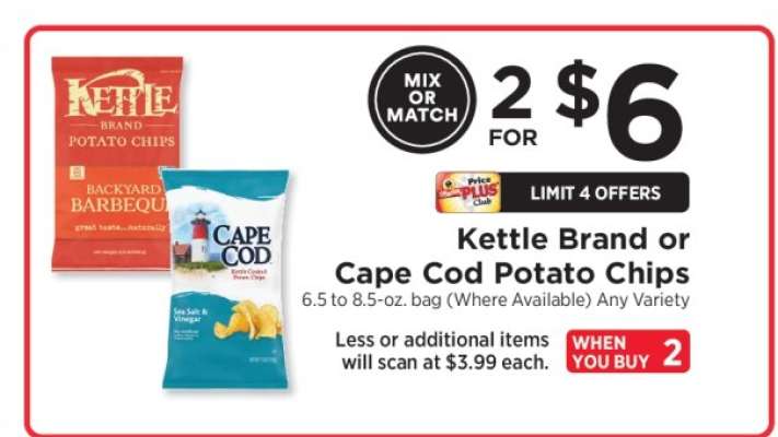 Kettle Brand or Cape Cod Potato Chips