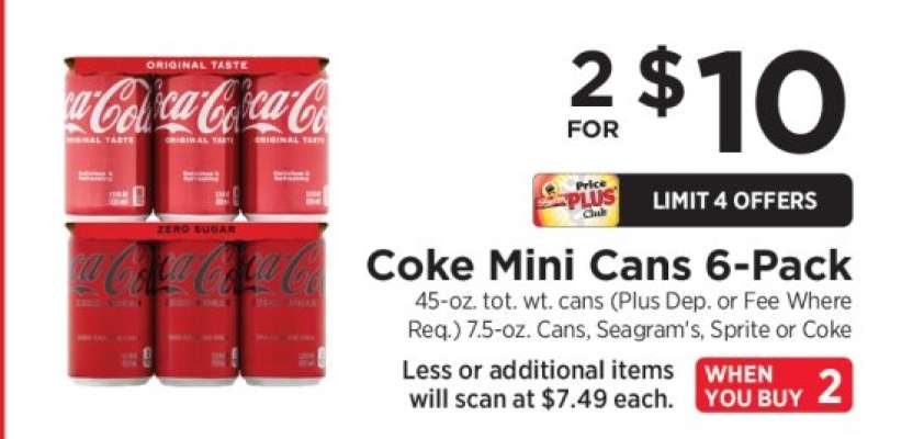 Coke Mini Cans 6-Pack