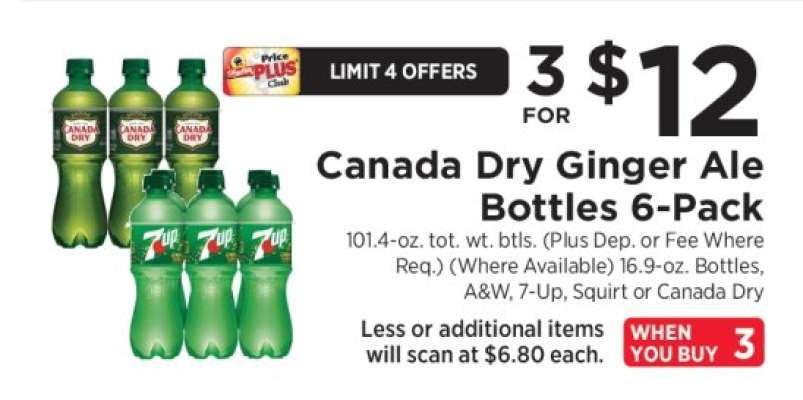 Canada Dry Ginger Ale Bottles 6-Pack