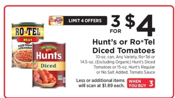 Hunt's or Ro Tel Diced Tomatoes