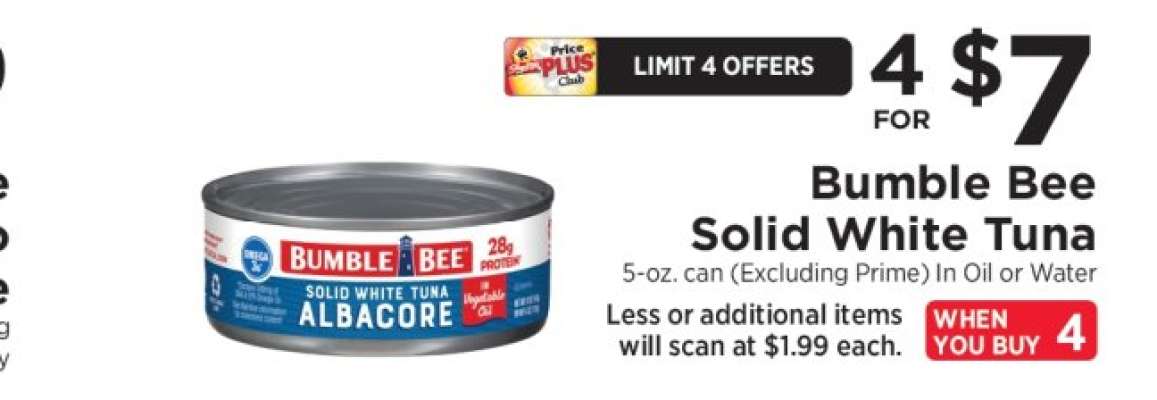 Bumble Bee Solid White Tuna