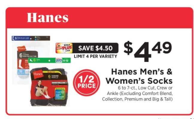 Hanes Men's & Women's Socks