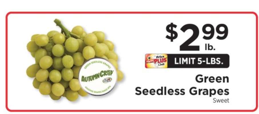 Green Seedless Grapes