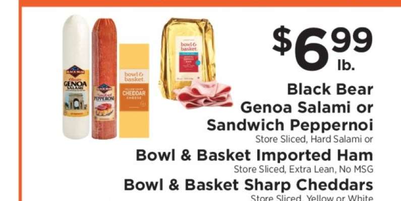 Black Bear Genoa Salami or Sandwich Pepperoni