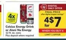 Celsius Energy Drink or Alani Nu Energy