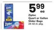 Ziploc Slider Bags