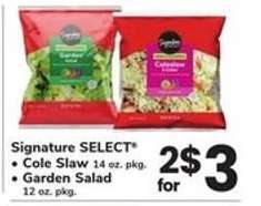 Signature SELECT Cole Slaw/Garden Salad