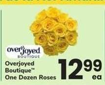 Overjoyed Boutique One Dozen Roses