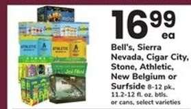 Bell's, Sierra Nevada, Cigar City, Stone, Athletic, New Belgium or Surfside