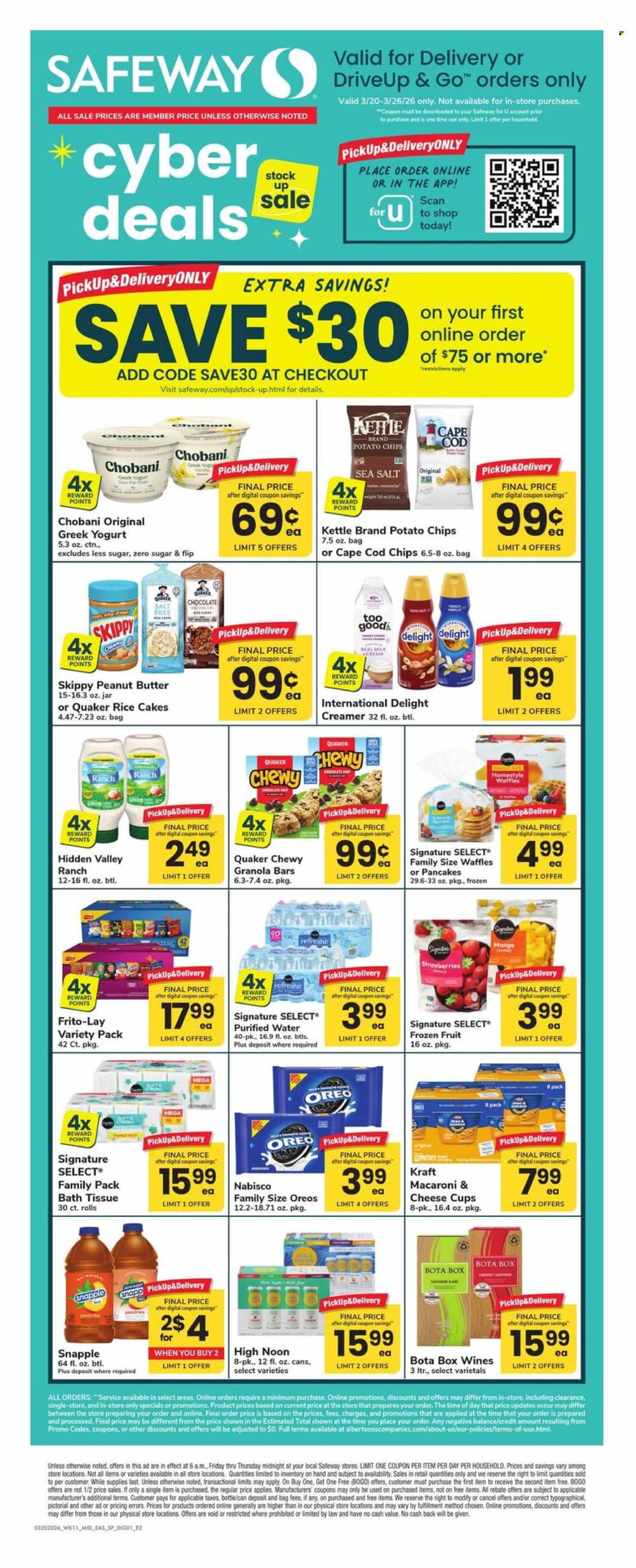 Safeway ad - 03/20/2026 - 03/26/2026. Page 1