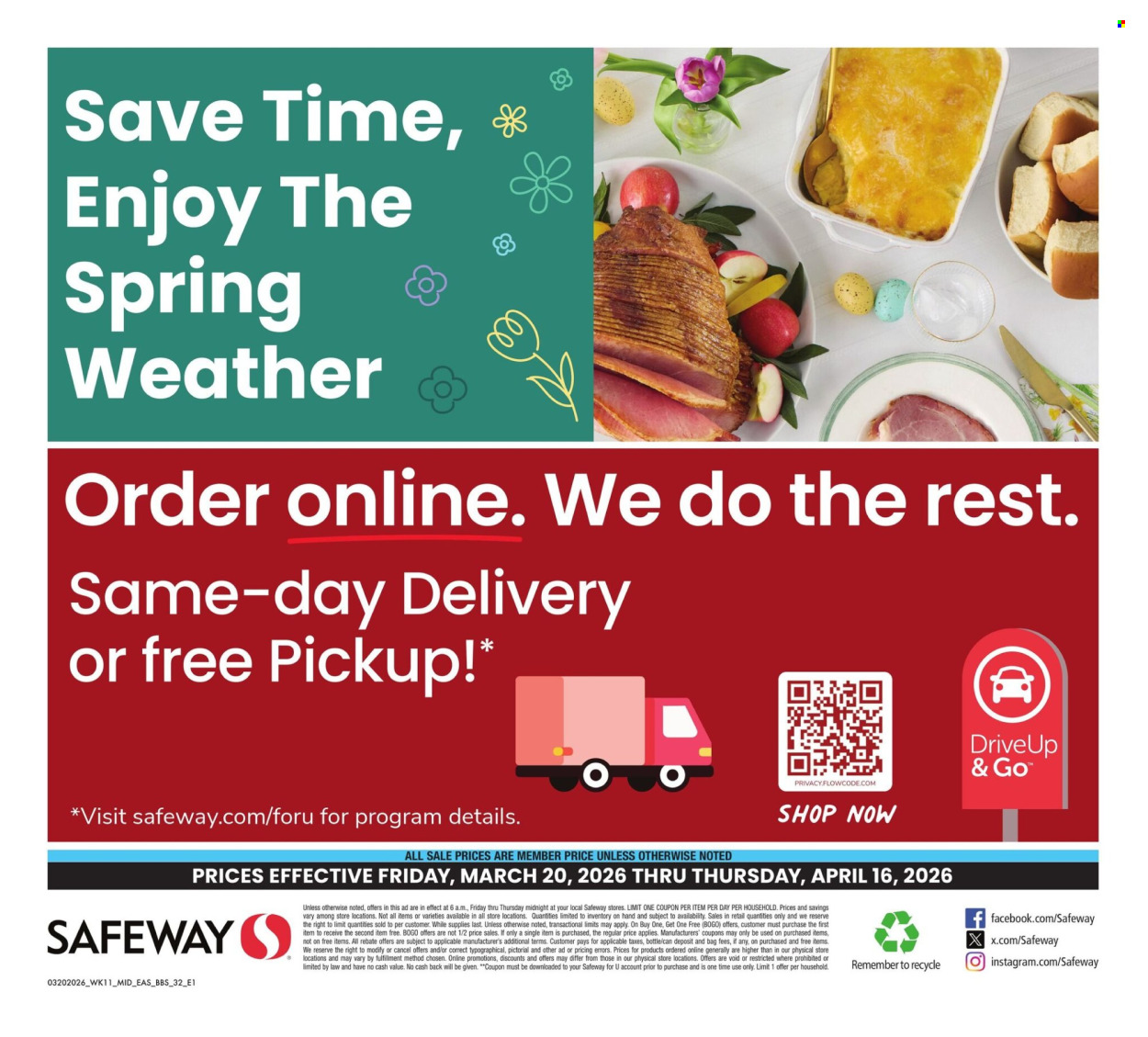 Safeway ad - 03/20/2026 - 04/16/2026. Page 32