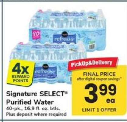 Signature SELECT Purified Water