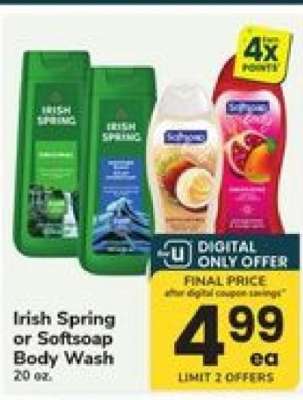 Irish Spring or Softsoap Body Wash