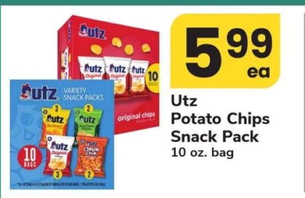 Utz Potato Chips Snack Pack