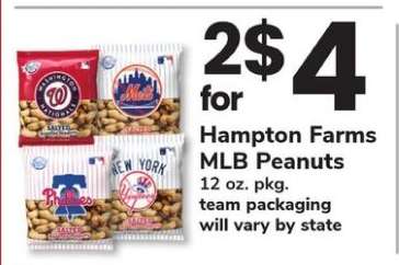Hampton Farms MLB Peanuts