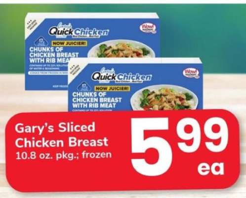 Gary’s Sliced Chicken Breast