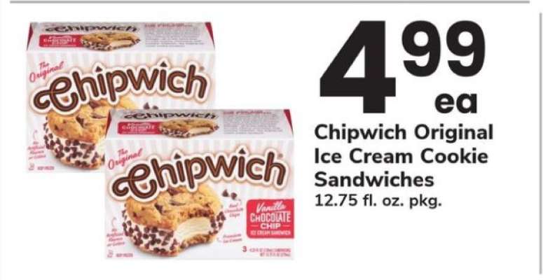 Chipwich Original Ice Cream Cookie Sandwiches