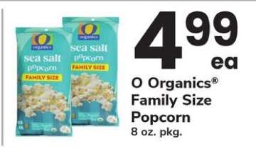 O Organics Family Size Popcorn