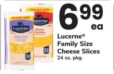 Lucerne Family Size Cheese Slices