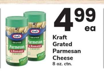 Kraft Grated Parmesan Cheese