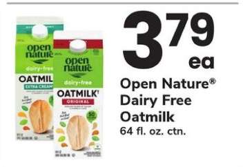 Open Nature Dairy Free Oatmilk