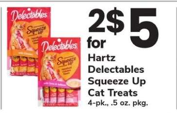 Hartz Delectables Squeeze Up Cat Treats