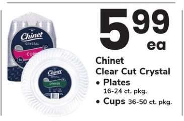 Chinet Clear Cut Crystal