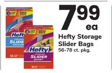 Hefty Storage Slider Bags