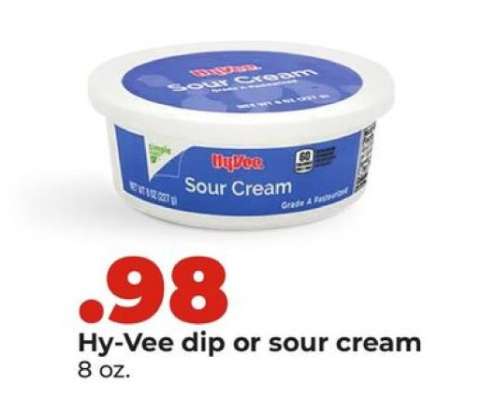 Hy-Vee dip or sour cream