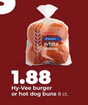 Hy-Vee burger or hot dog buns