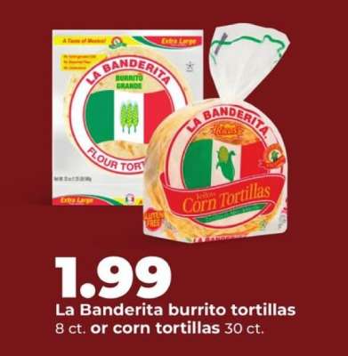 La Banderita Burrito Tortillas