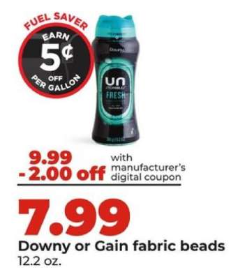 Downy or Gain fabric beads